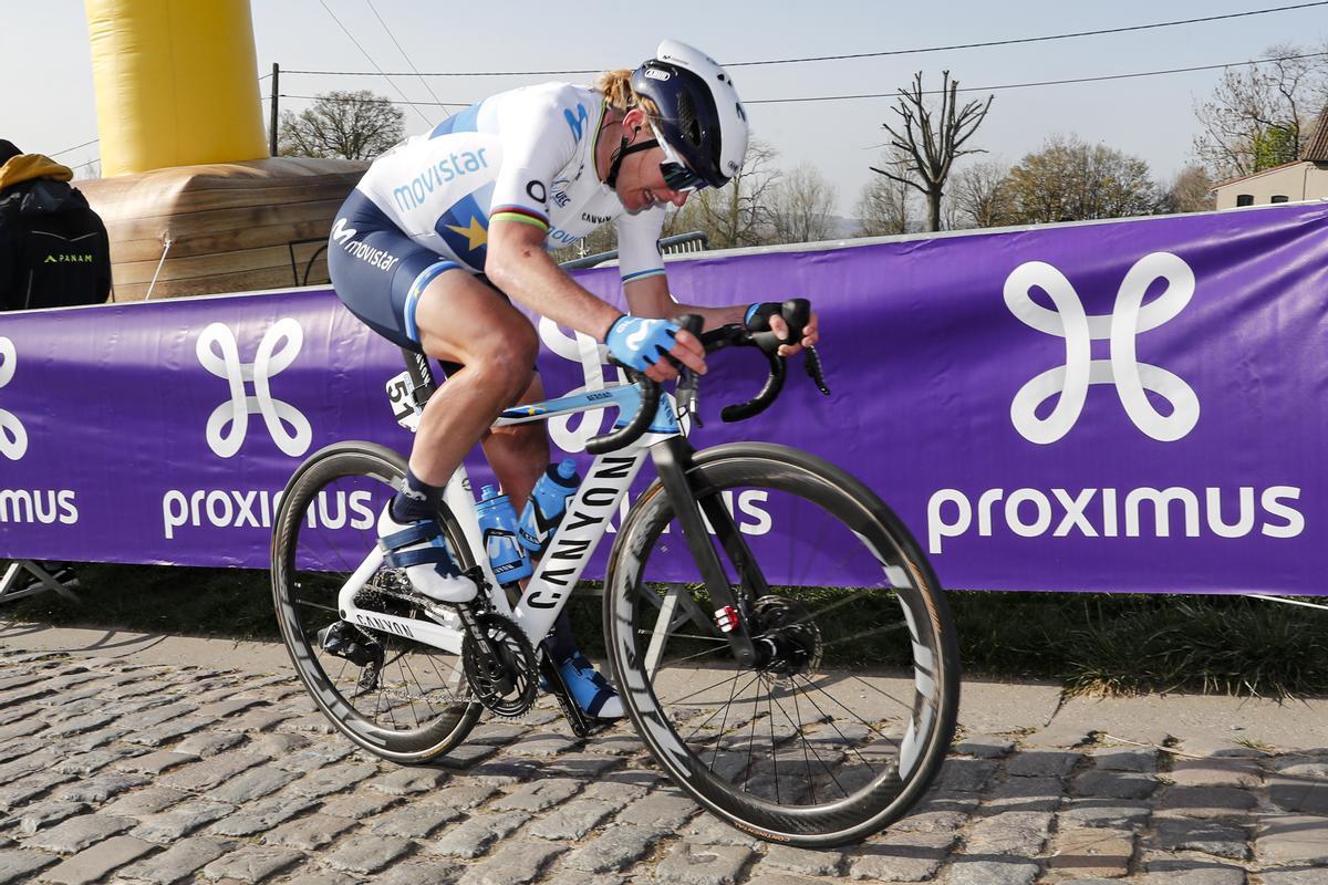 Annemiek Van Vleuten durante la última edición del Tour de Flandes, en la que logró la victoria.