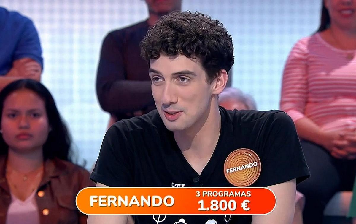 Fernando, concursante de ’Pasapalabra’ Fernando, concursante de ’Pasapalabra’