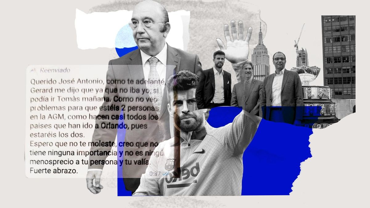 Gerard Piqué llevó a EEUU en su avión al delegado de España para que votara a favor de darle la Copa Davis Gerard Piqué llevó a EEUU en su avión al delegado de España para que votara a favor de darle la Copa Davis