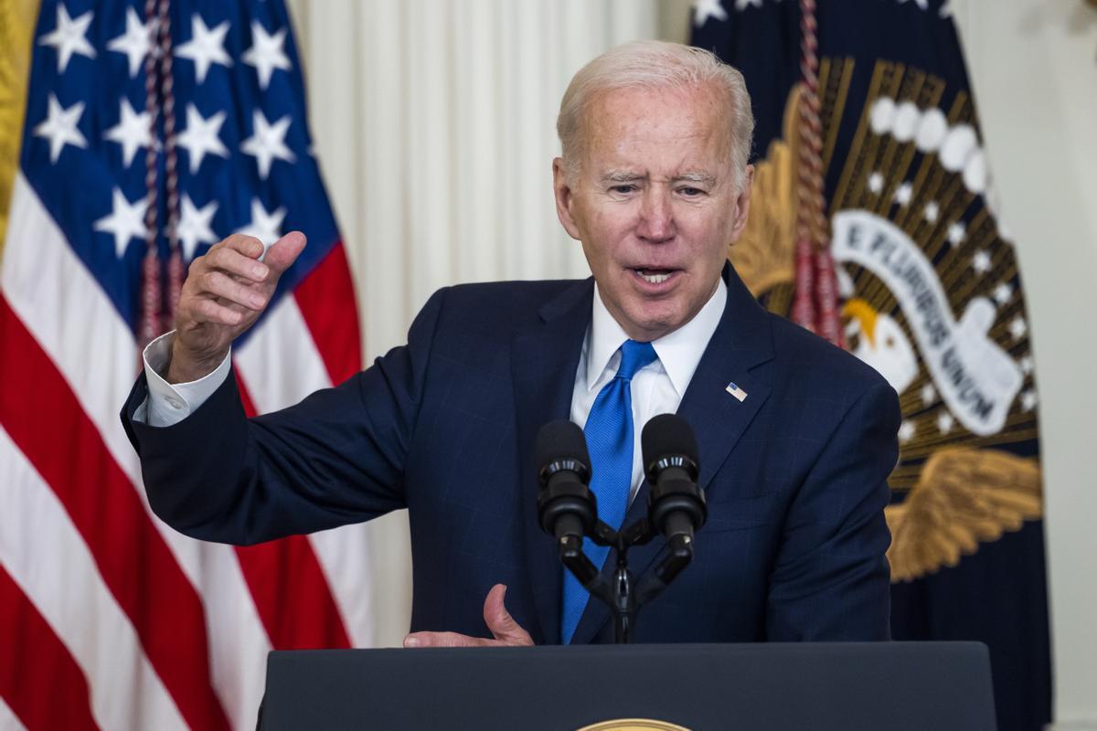 El presidente estadounidense, Joe Biden, pronuncia un discurso sobre las crecientes amenazas a la democracia estadounidense y las elecciones libres, en el Columbus Club del Comité Nacional Demócrata en Washington, DC, EE.UU. EFE/EPA/Jim Lo Scalzo / POOL El presidente estadounidense, Joe Biden, pronuncia un discurso sobre las crecientes amenazas a la democracia estadounidense y las elecciones libres, en el Columbus Club del Comité Nacional Demócrata en Washington, DC, EE.UU. EFE/EPA/Jim Lo Scalzo / POOL