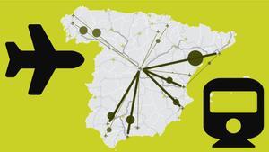 MAPA | La España a 2,5 horas en tren: ¿adónde podemos ir desde las principales ciudades?