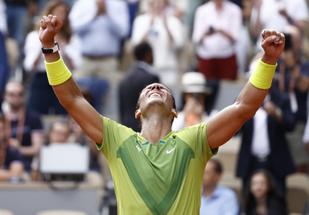 Rafa Nadal celebra su decimocuarto Roland Garros
