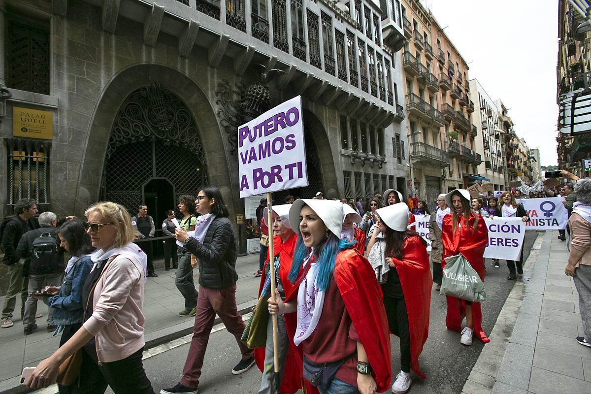 Primera marcha abolicionista en Barcelona en 2019.