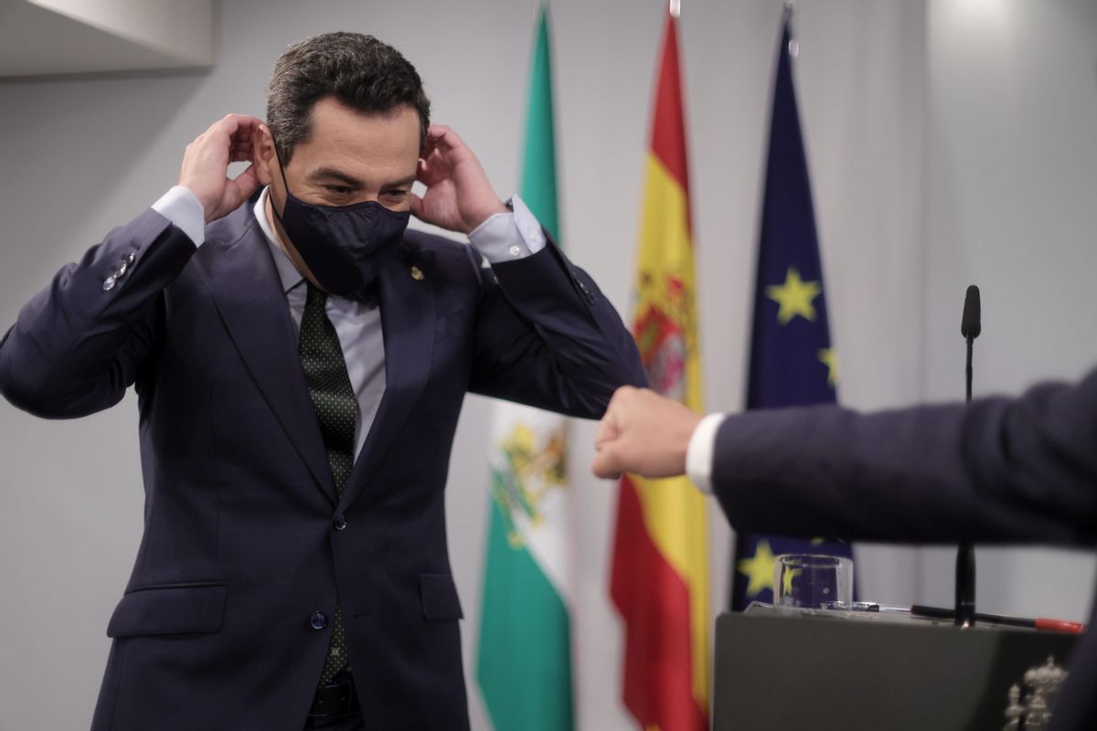 Moreno, a las puertas de convocar elecciones en Andalucía: "Me gusta el Gobierno de Mañueco" Moreno, a las puertas de convocar elecciones en Andalucía: "Me gusta el Gobierno de Mañueco"