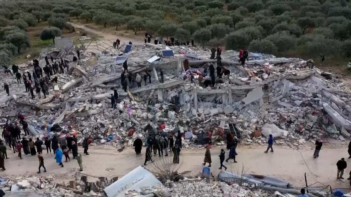 Las escalofriantes fotos aéreas del terremoto en Turquía