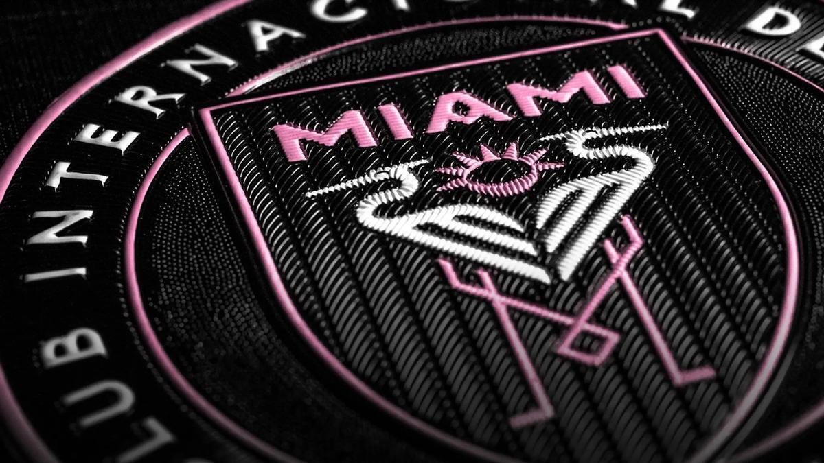 El escudo del Inter de Miami. El escudo del Inter de Miami.