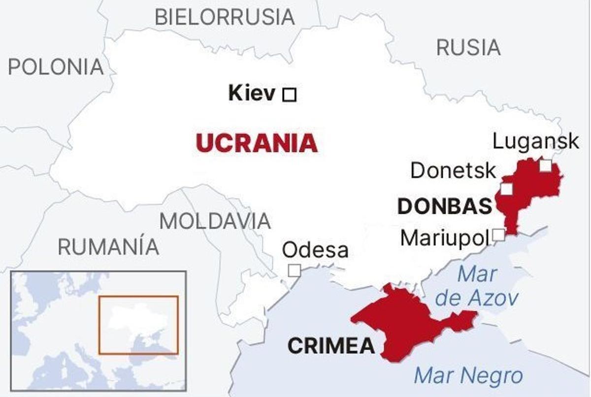Mapa de Crimea: las claves de la guerra de Ucrania y Rusia, y la lucha en  Donetsk y Lugansk | El Periódico de España