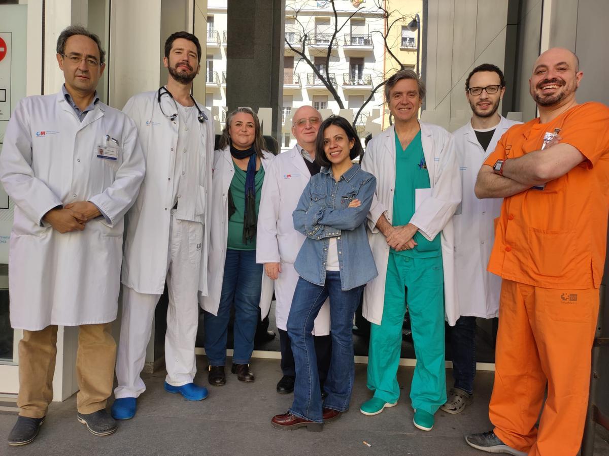 Los investigadores del hospital madrileño.