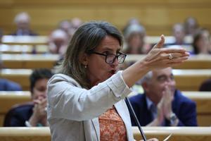 La vicepresidenta y ministra para la Transición Ecológica, Teresa Ribera. 