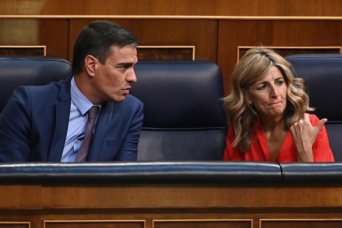 Pedro Sánchez y Yolanda Díaz. Pedro Sánchez y Yolanda Díaz.