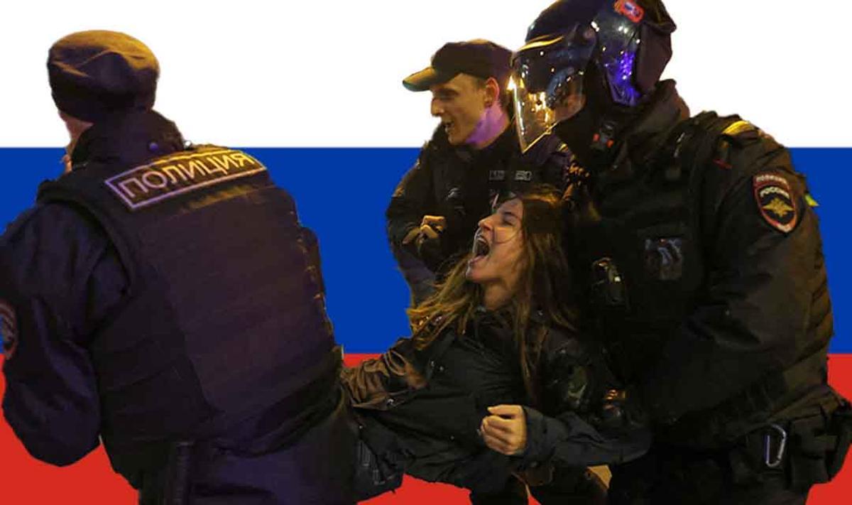 Más de mil detenidos en Rusia en protestas pacifistas