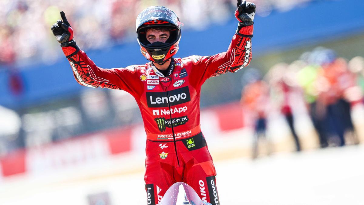 Francesco Bagnaia, vencedor do MotoGP 2023 no circuito de Assen