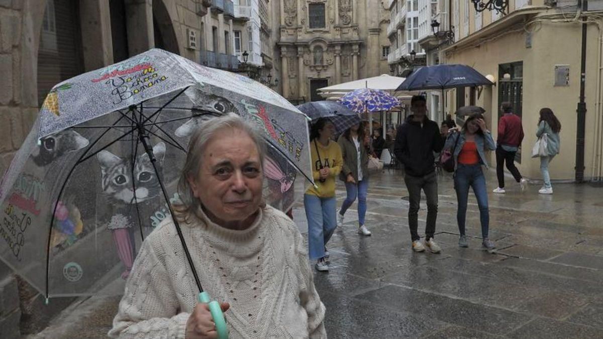 Fina Jardón, pensionista ourensana. Fina Jardón, pensionista ourensana.