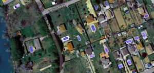 Vista aérea de una zona de El Soto, una de las urbanizaciones de Illana, la localidad con más piscinas por habitante de España.