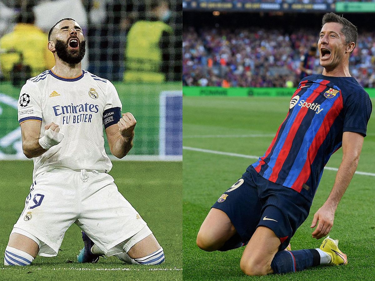 Karim Benzema y Robert Lewandowski. Karim Benzema y Robert Lewandowski.