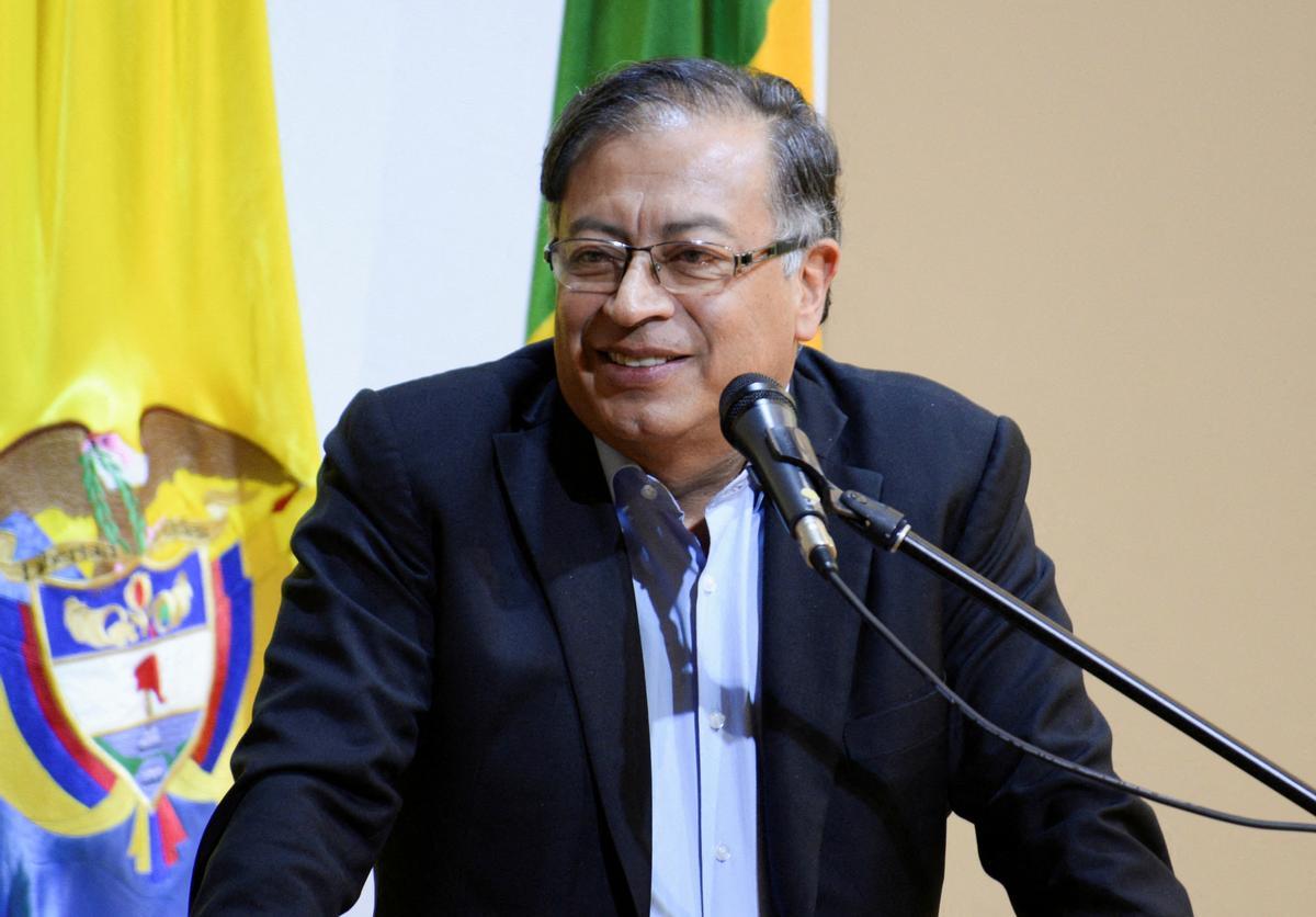 El nuevo presidente de Colombia, Gustavo Petro, en Bogotá.