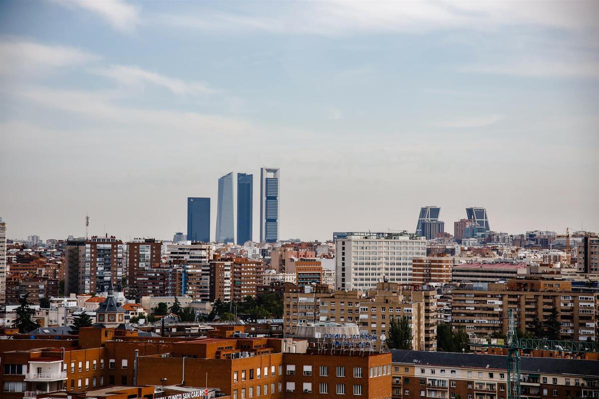 Vista panorámica de Madrid. 