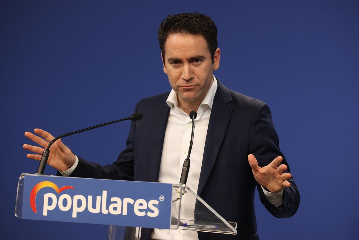 El secretario general del PP, Teodoro García Egea, valora en Génova los resultados electorales tras las elecciones en Castilla y León. El secretario general del PP, Teodoro García Egea, valora en Génova los resultados electorales tras las elecciones en Castilla y León.