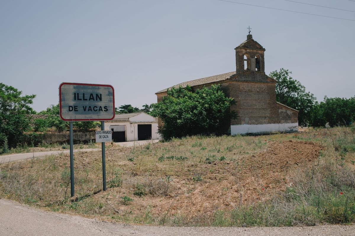 Entrada a Illán de Vacas, la localidad menos poblada de España, que se ubica en Toledo. 