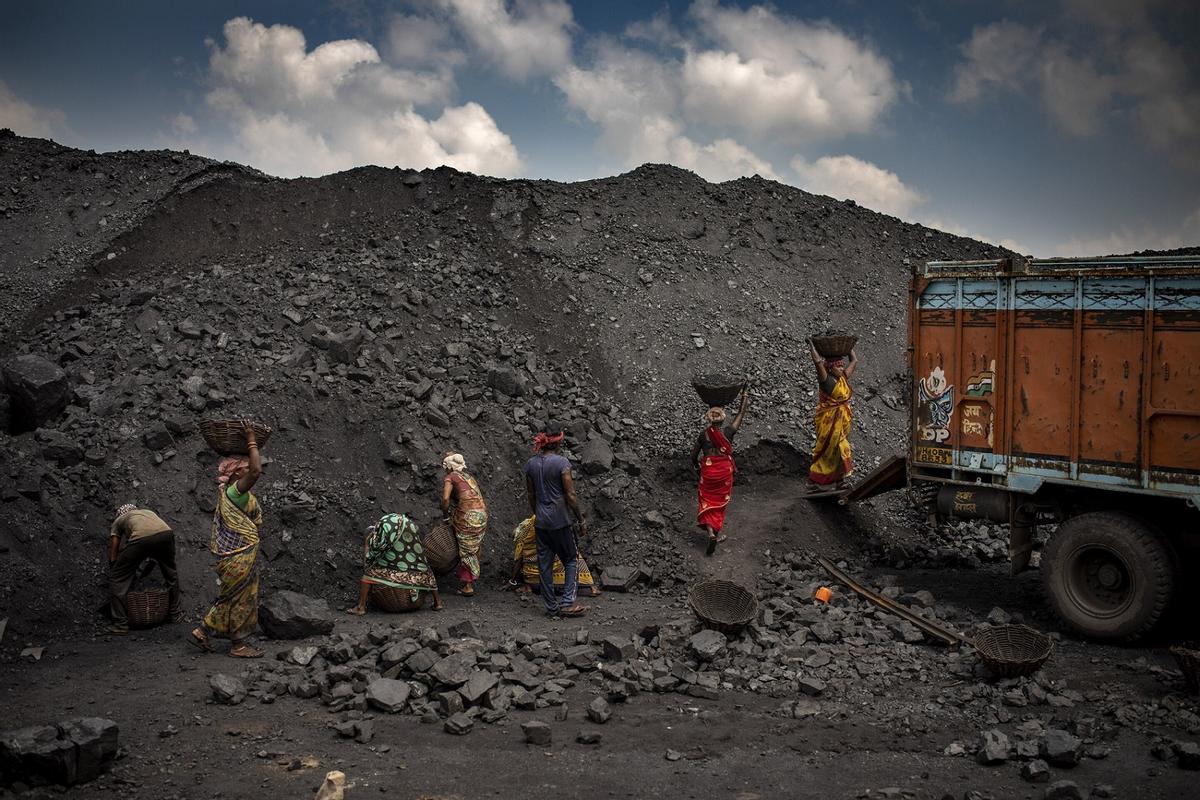 Mina de carbón en India