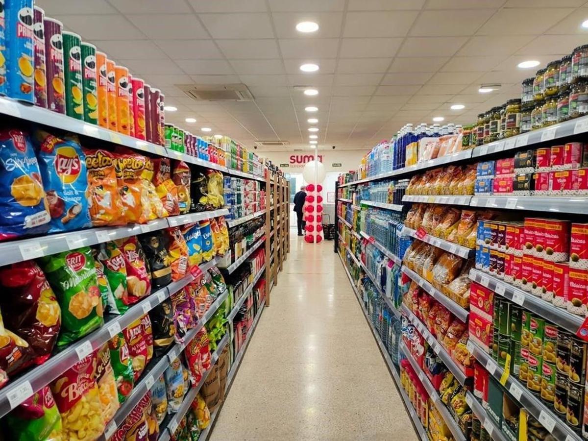 Estanterías de un supermercado, en una imagen de archivo.