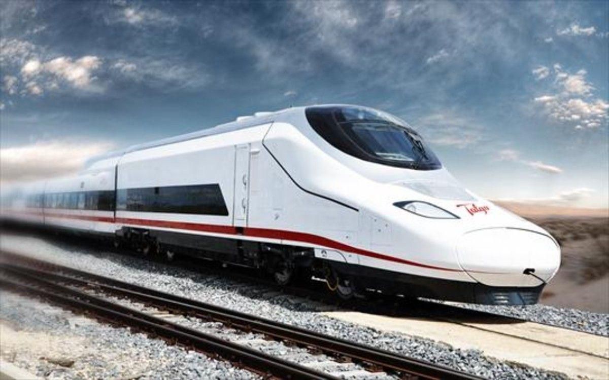 Imagen del nuevo modelo de AVE de Talgo, conocido como AVRIL. Imagen del nuevo modelo de AVE de Talgo, conocido como AVRIL.