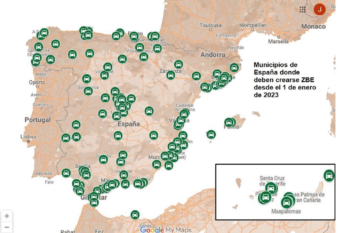 Estos Son Los Municipios Que Deben Tener Zonas De Bajas Emisiones (ZBE ...