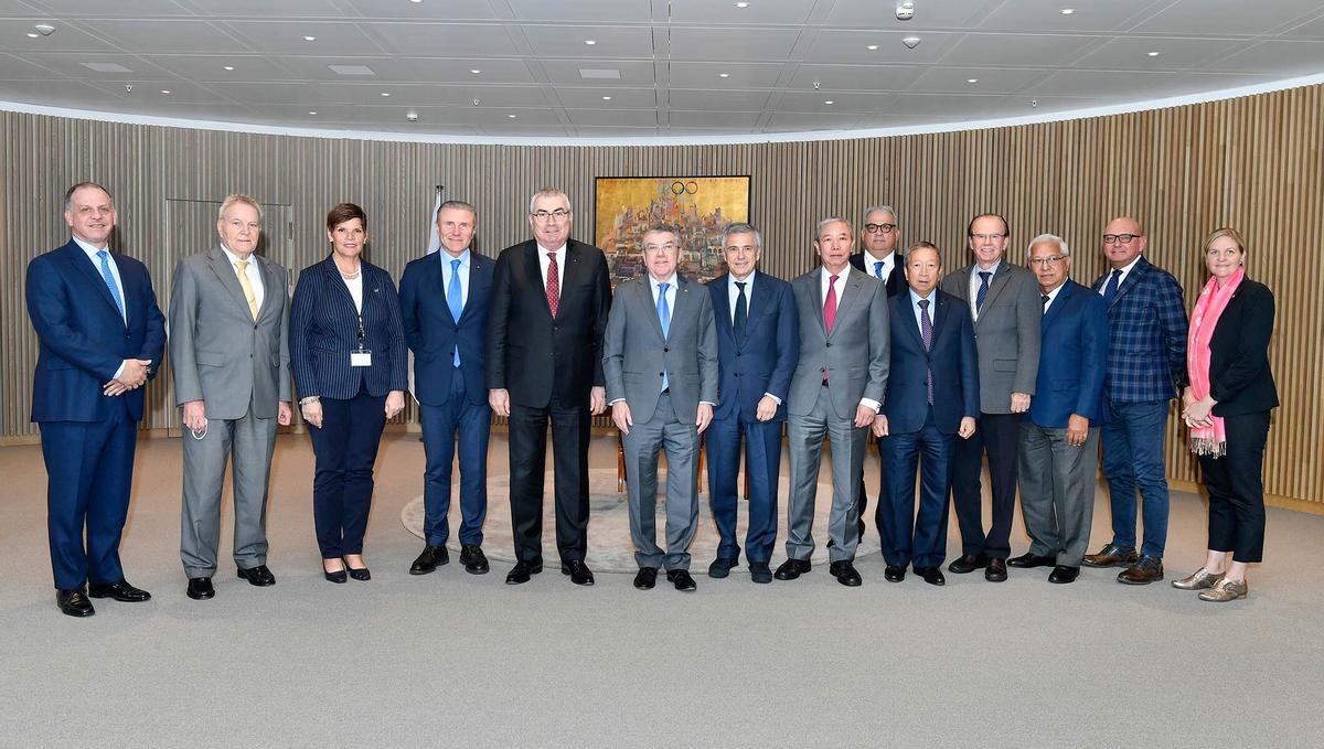 Reunión del Comité Ejecutivo del Comité Olímpico Internacional, en 2019.
