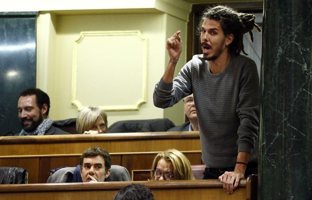 Alberto Rodríguez, en la tribuna del Congreso de los Diputados. Alberto Rodríguez, en la tribuna del Congreso de los Diputados.