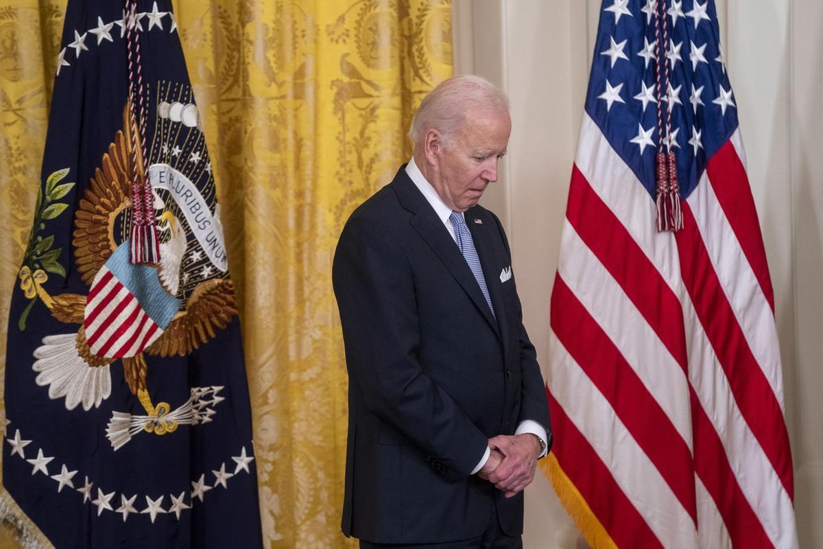 El presidente de Estados Unidos, Joe Biden, en una ceremonia en la Casa Blanca.