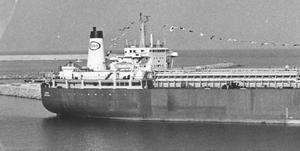 El buque Laietá, el primer metanero español que fletaron Gas Natural y Esso en los setenta. 