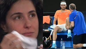 Mery Perelló no pudo contener las lágrimas por una nueva lesión de Rafa Nadal.