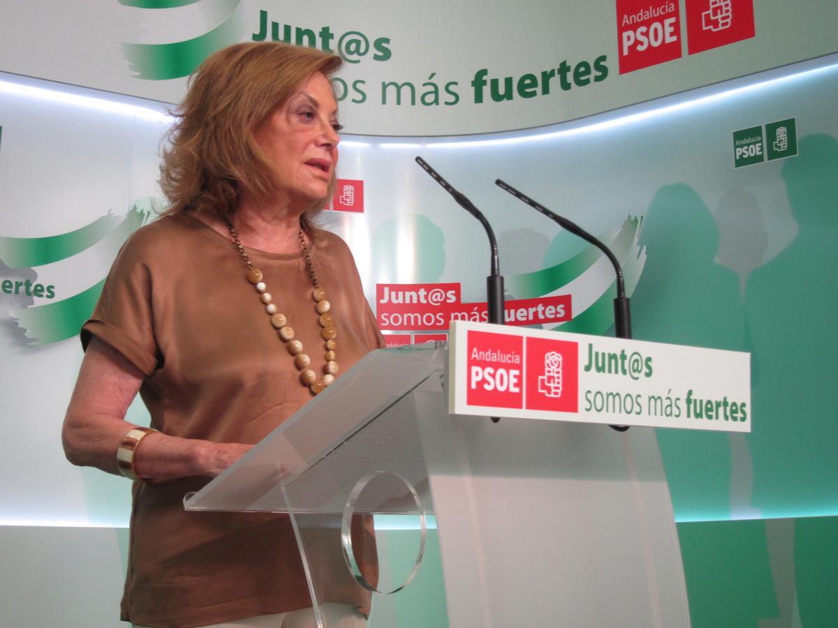 Amparo Rubiales, hasta hoy presidenta del PSOE de Sevilla, en una imagen de archivo.