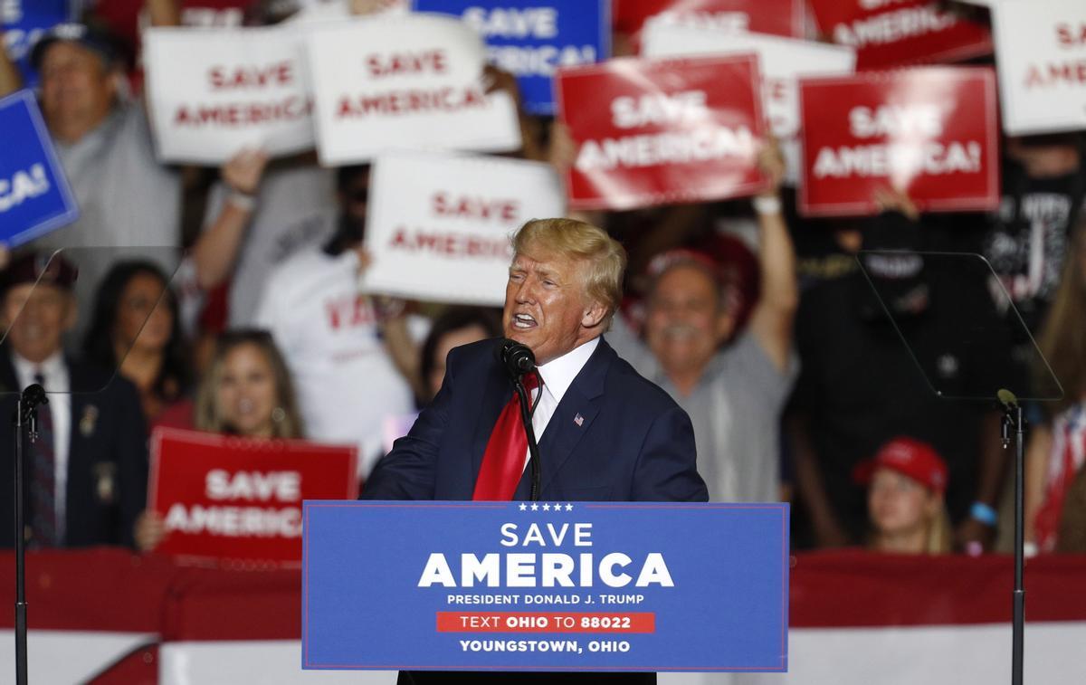El expresidente de Estados Unidos Donald Trump, en Youngstown (Ohio), en septiembre.