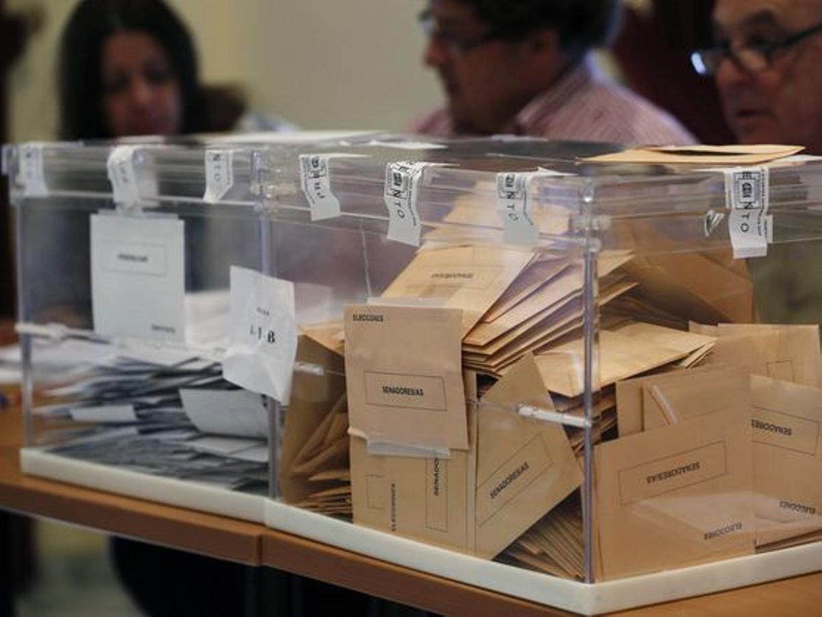 Urnas de las anteriores elecciones de Andalucía