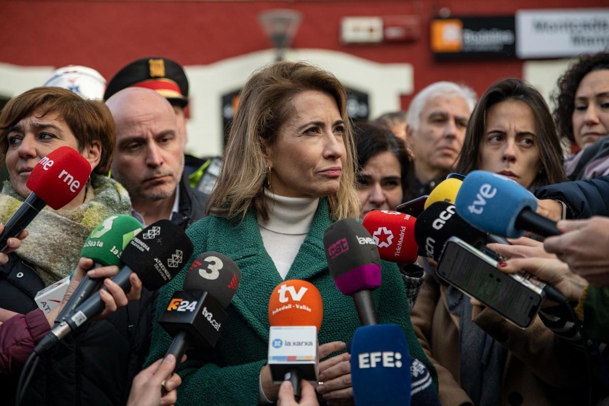 Raquel Sánchez, sobre el choque de trenes en Barcelona: “Es un accidente puntual”