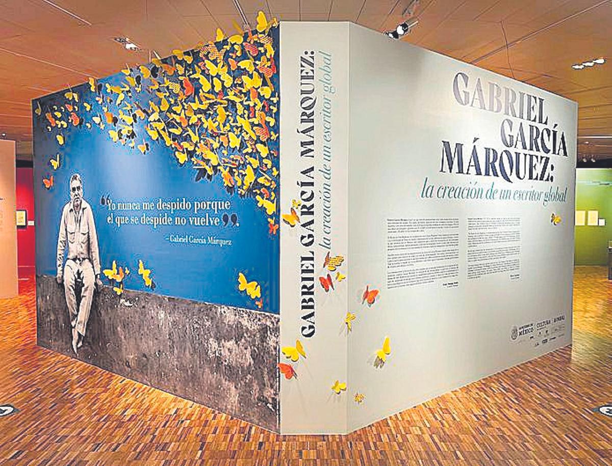 Imagen de la muestra sobre García Márquez en Ciudad de México