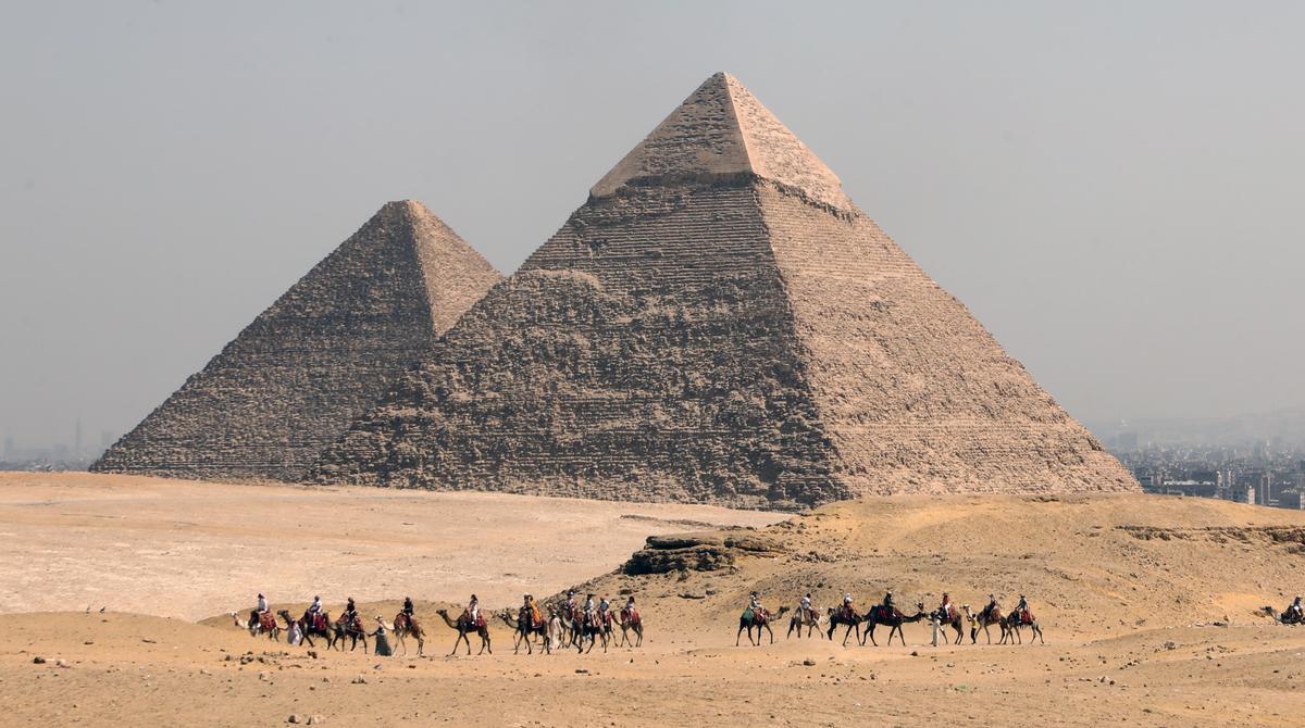 Las pirámides de Egipto.