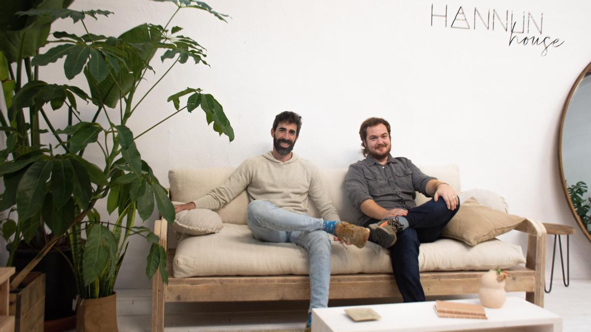 Maurici Badía y Joan Álvarez, fundadores y CEO de Hannun, empresa de muebles sostenibles