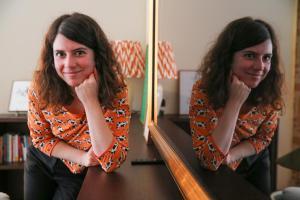 La dibujante francesa Léa Murawiec, autora de ’El gran vacío’, este lunes en Barcelona. 