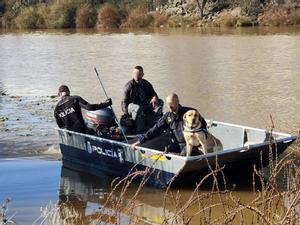 Scottex, el perro policía que encontró el cuerpo de Pablo Sierra en el Guadiana