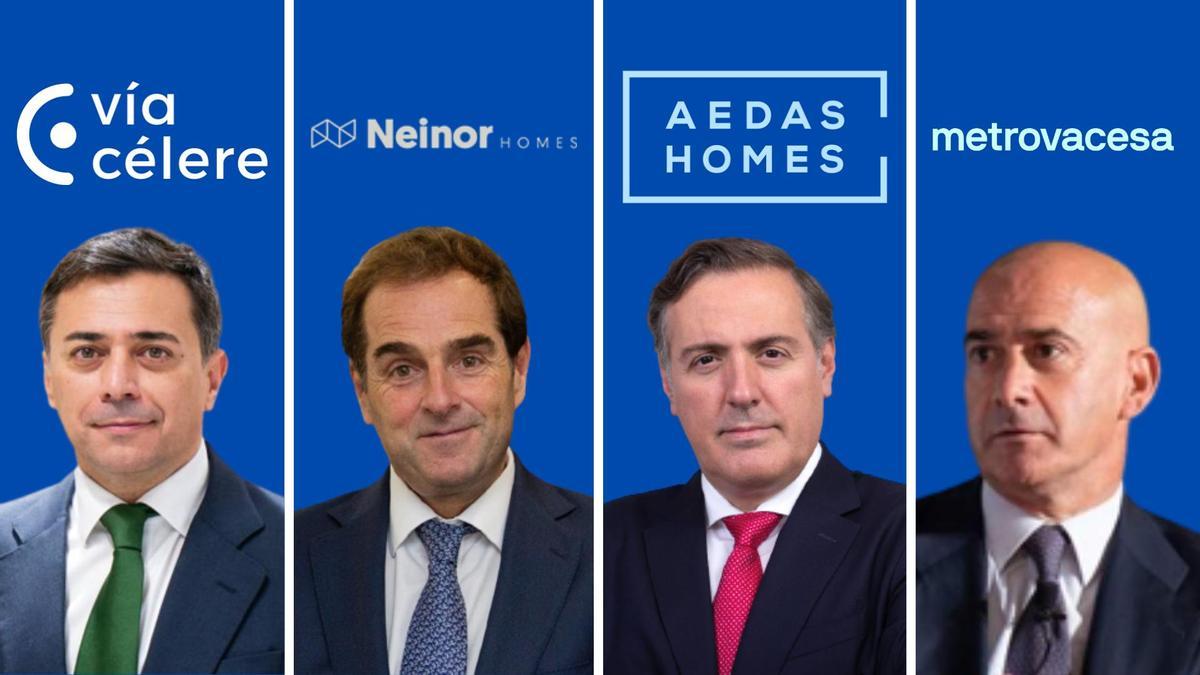Los cuatro grandes promotores de España acumulan 18.000 viviendas en construcción